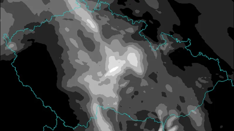 Výhled oblačnosti na čtvrtek