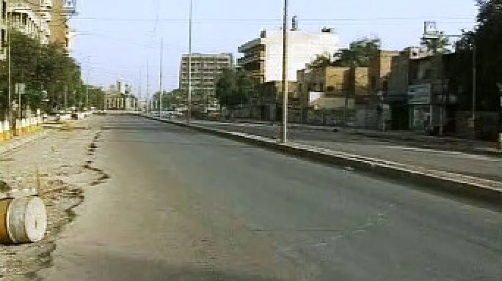 Vylidněné ulice Bagdádu