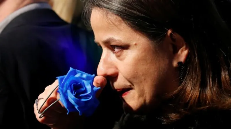 Zarmoucená podporovatelka Le Penové,  Autor: Pascal Rossignol,  Zdroj: Reuters