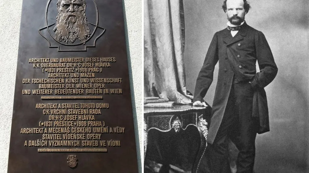 Pamětní deska Josefa Hlávky ve Vídni