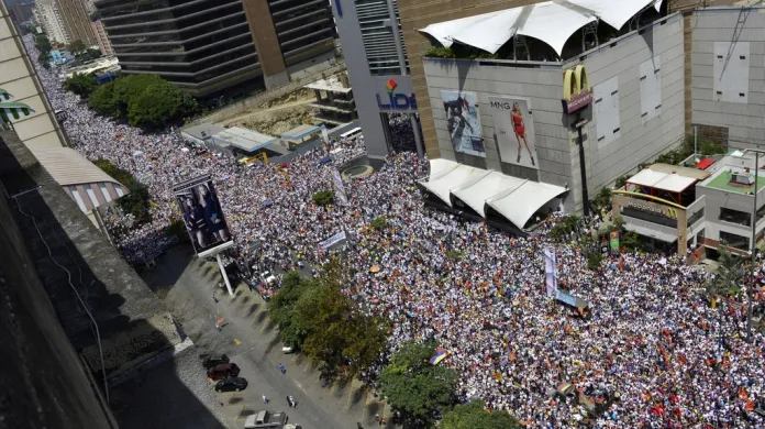 Demonstrace v Caracasu