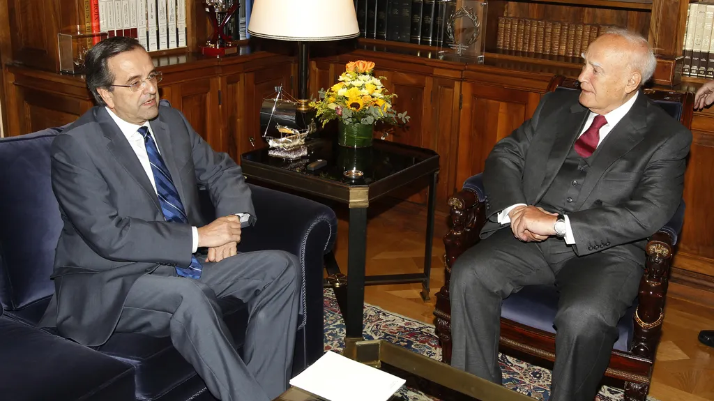 Karolos Papulias a Antonis Samaras