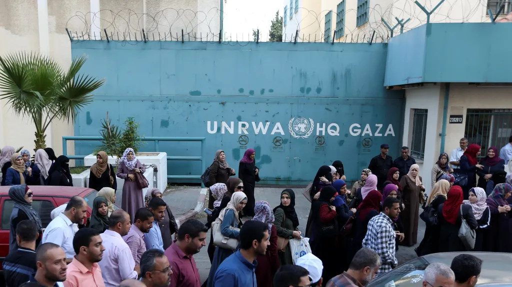 Sídlo UNRWA v Pásmu Gazy