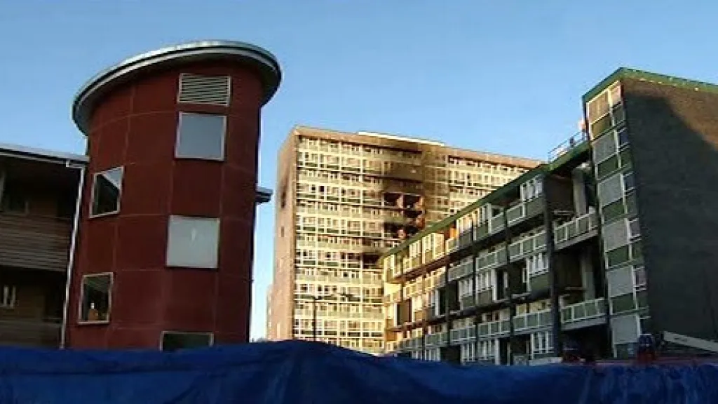 Následky požáru v Londýně