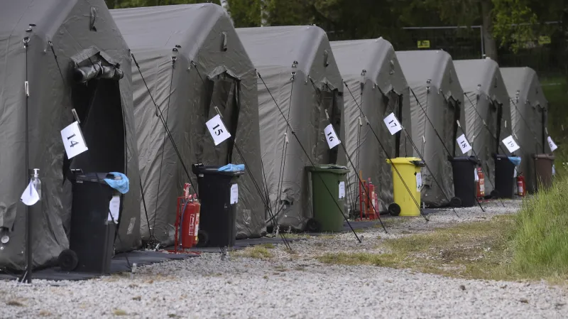 Stanový tábor pro americké vojáky v Rančířově