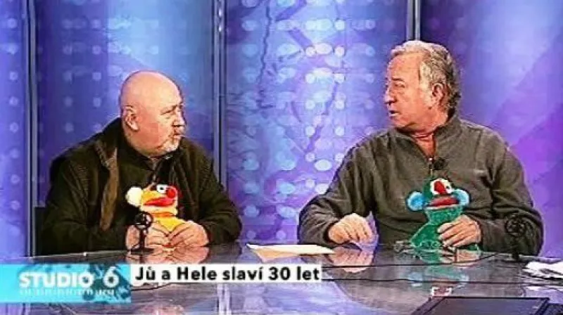 Ota Jirák a Jiří Lábus ve Studiu 6