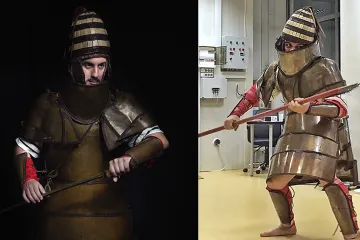 Ve zdánlivě nemotorném brnění dokázali vojáci bojovat jedenáct hodin. Archeologové ho testovali s mariňáky