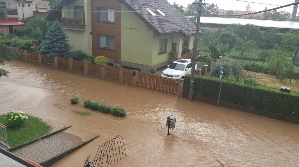Lokální povodeň na Uherskohradišťsku