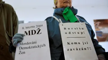 Protest proti Martinu Bursíkovi
