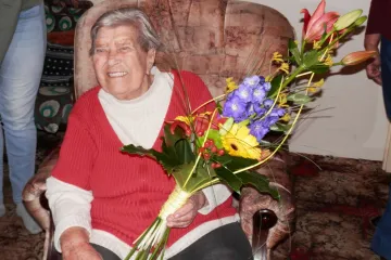 Emilie Žáčková, nejstarší občanka Loun oslavila 99. narozeniny