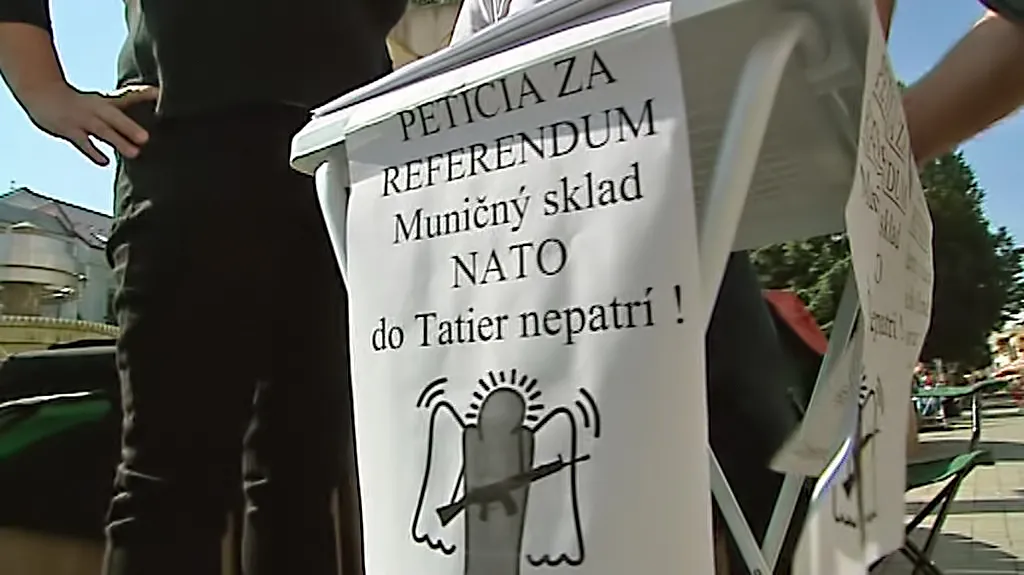 Petice za referendum k základně NATO v Popradu