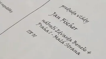 Dopis pro Jana Fischera