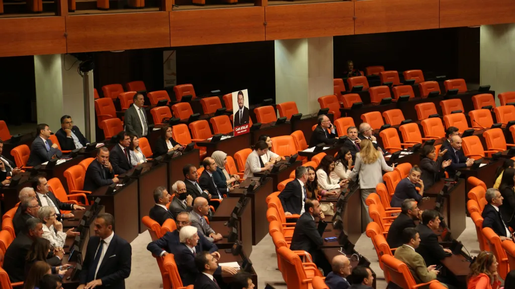 Jednání tureckého parlamentu, snímek ze srpna 2024