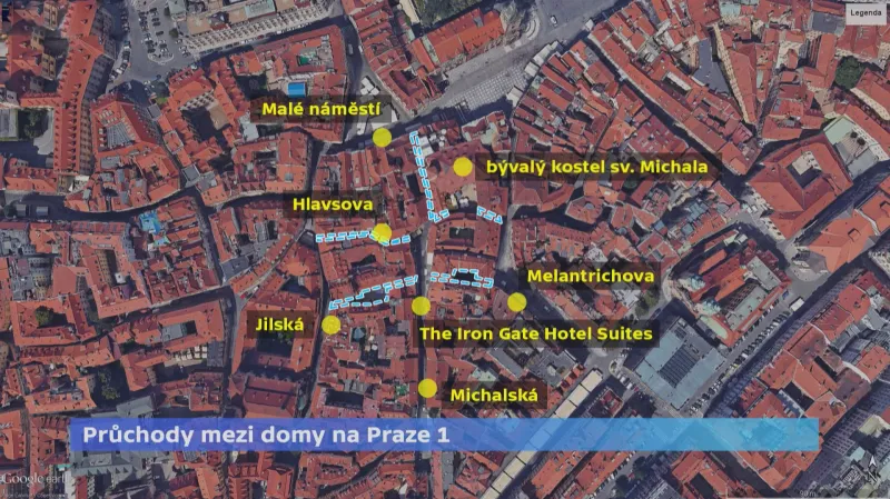 Průchody na Praze 1