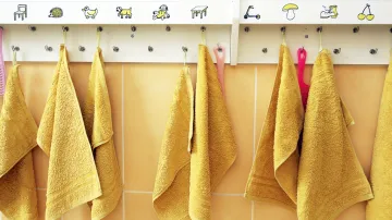 Dětské ručníky v mateřské škole