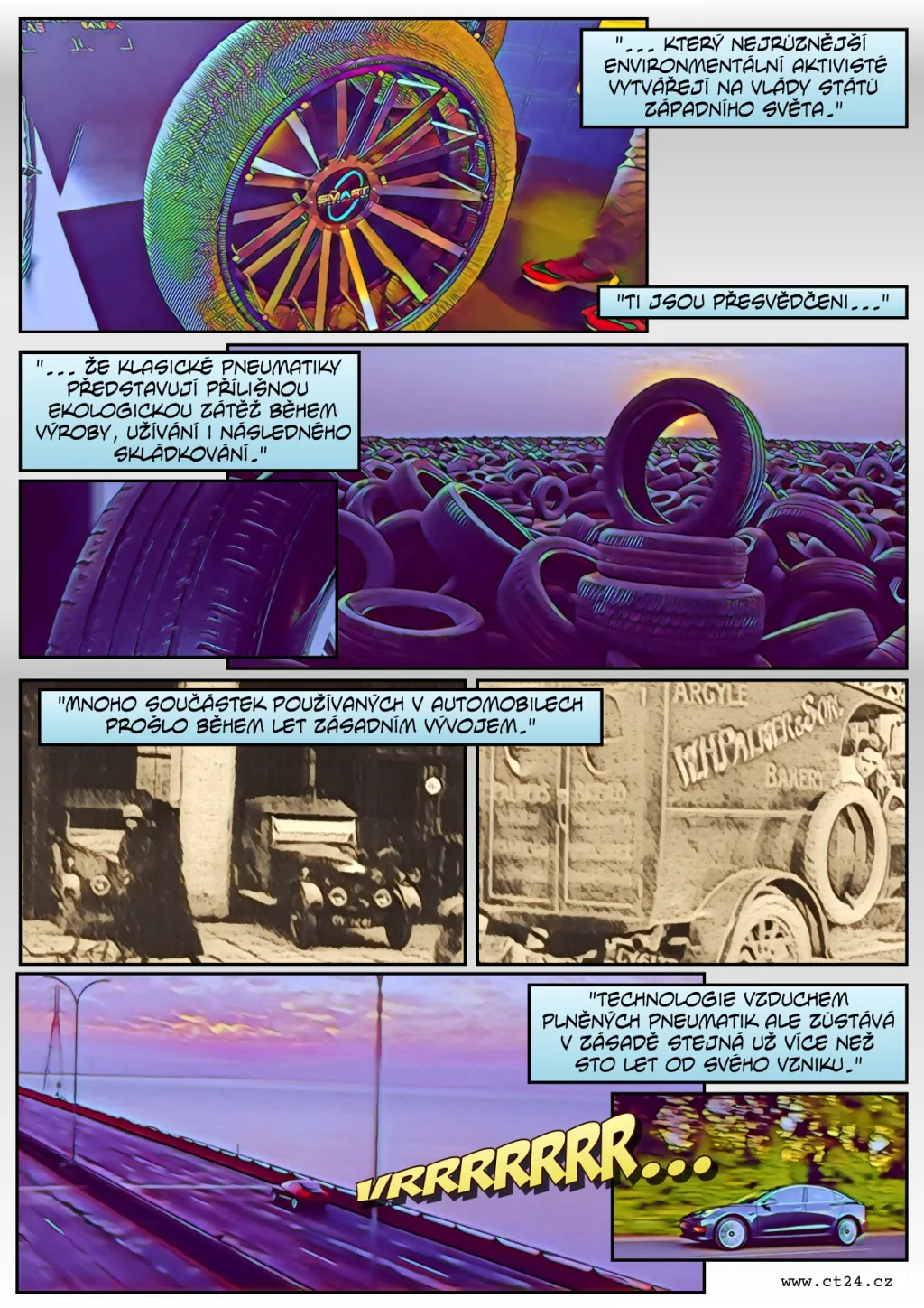 Pneumatika z ocelových vláken má přinést v dopravě revoluci, slibují její vývojáři