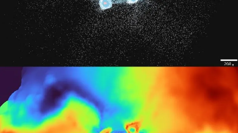 Počítačová simulace srážky