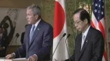 Geroge Bush a Jasuo Fukuda