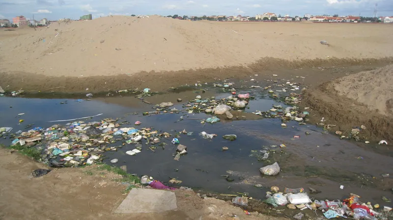 Jezero Boeung Kak po stavebních úpravách
