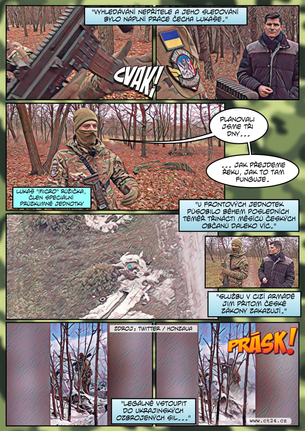 Až stovky Čechů se aktivně zapojily do války na Ukrajině