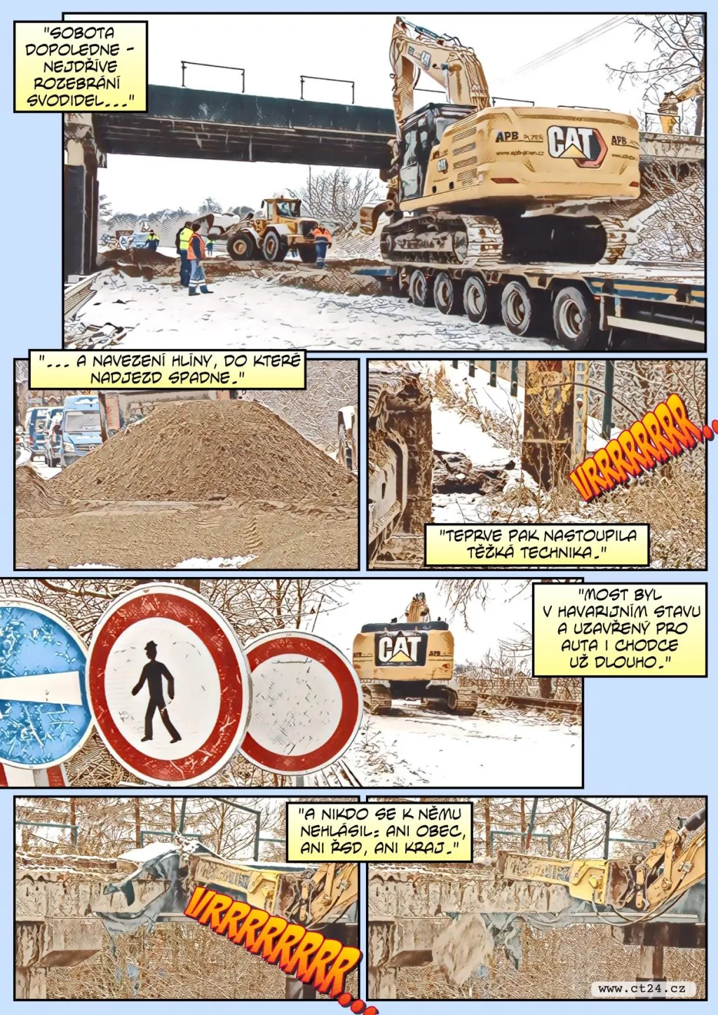 U Chotíkova dělníci zbourali most. Jeho vlastnictví řešil soud