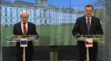 Brífink po setkání premiéra Nečase a předsedy Evropské rady Hermana van Rompuye