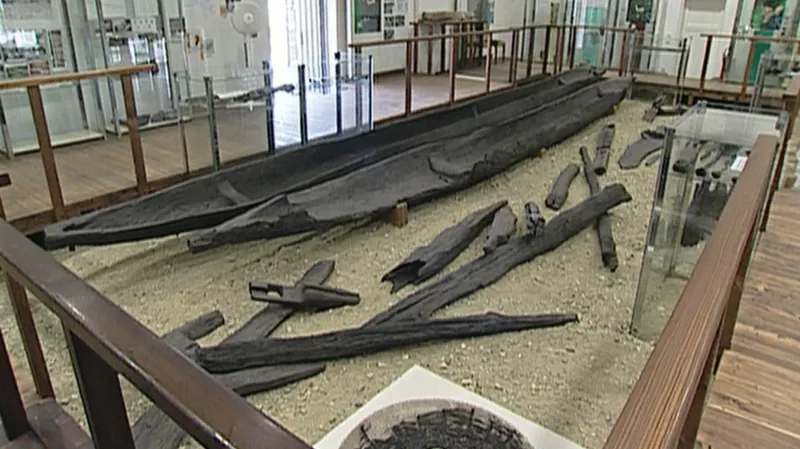 Expozice s monoxyly v roce 2012