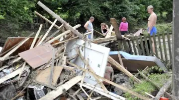 Následky povodní v Benešově nad Ploučnicí