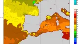 Teplota vody v západním a východním Středomoří