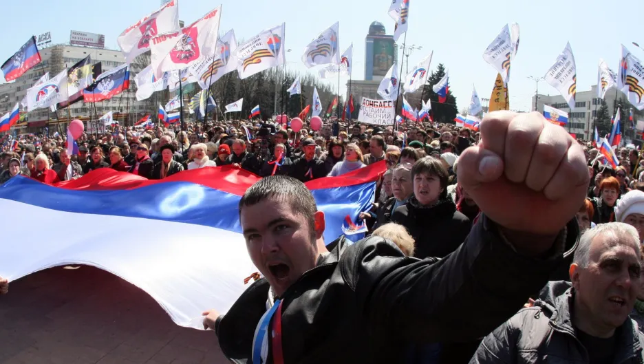 Восстать против власти. Протесты в Донецке 2014 за Украину.