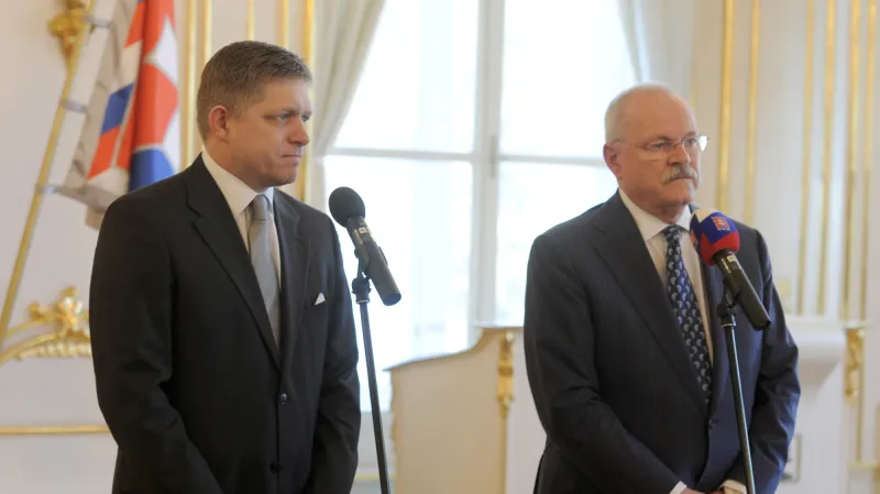 Robert Fico a Ivan Gašparovič
