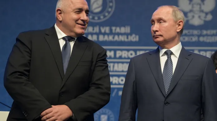 Bojko Borisov s ruským prezidentem Vladimirem Putinem při slavnostním zprovoznění nového plynovodu TurkStream v Istanbulu