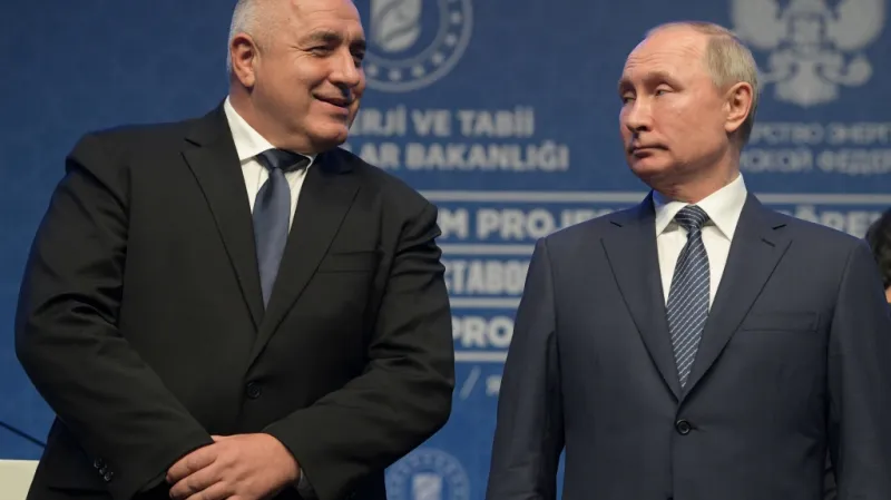 Bojko Borisov s ruským prezidentem Vladimirem Putinem při slavnostním zprovoznění nového plynovodu TurkStream v Istanbulu