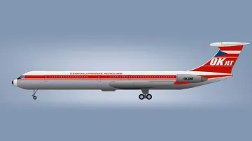 Iljušin Il-62 v barvách ČSA