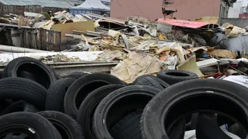 Nelegální skládka v brněnských Horních Heršpicích