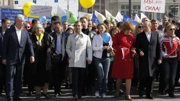 Prvomájový pochod v Rusku