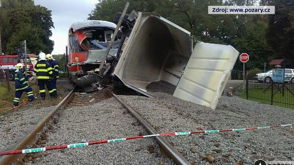 Nehoda na přejezdu ve Šluknově