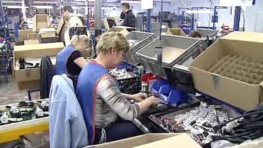 Zaměstnankyně firmy Delphi Packard