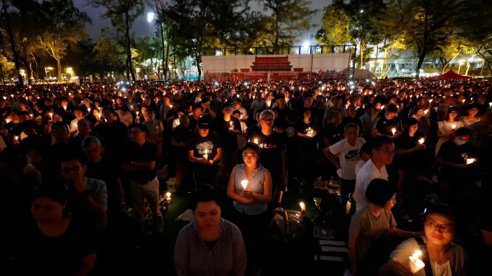Hongkongská pieta za oběti masakru na Tchien-an-men v roce 2021