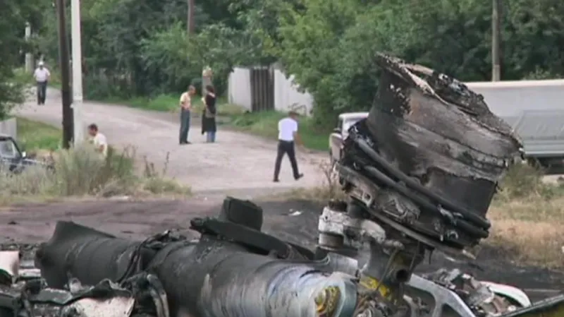 Trosky malajsijského letadla