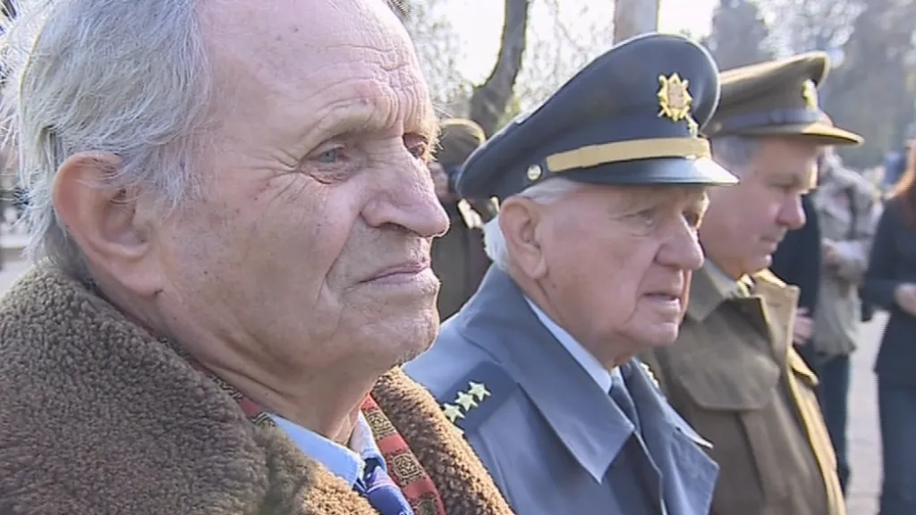 Vzpomínky se zúčastnili i veteráni z druhé světové války