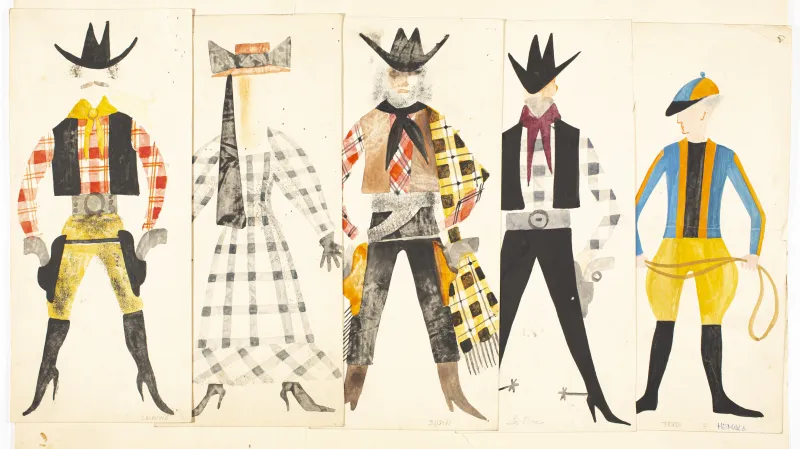 Kostýmní návrh k hudebnímu TV pořadu Revue pro banjo (1963)