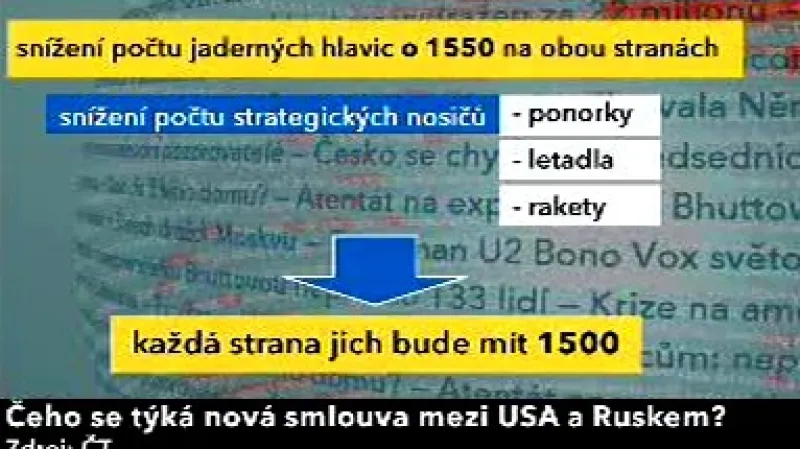 Smlouva mezi USA a Ruskem o snížení jaderného arzenálu