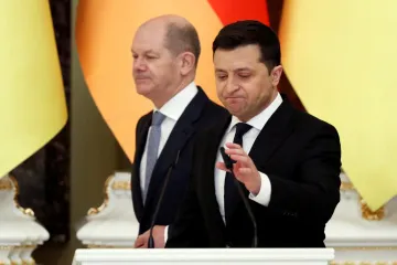 Nord Stream 2 je geopolitická zbraň, řekl Zelenskyj německému kancléři. Na středu vyhlásil den jednoty