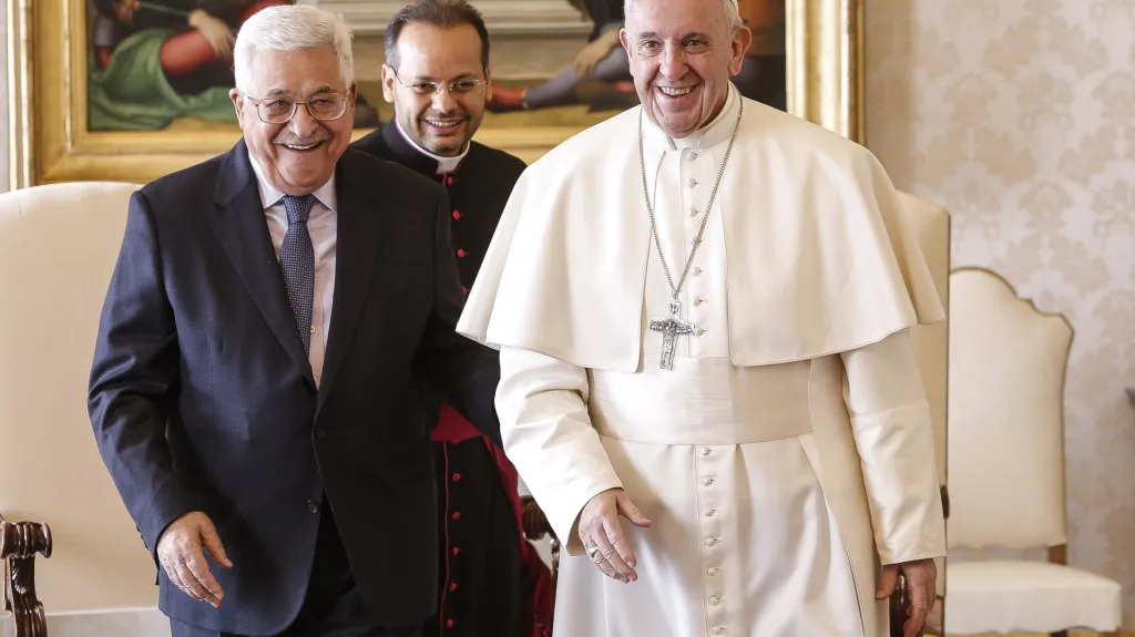 Papež František s Mahmúdem Abbásem