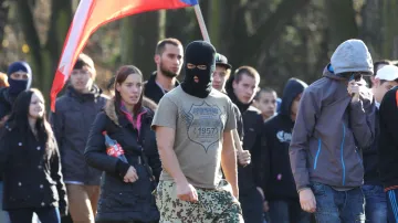 Protiromská demonstrace v Ostravě