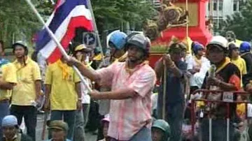 Thajští demonstranti