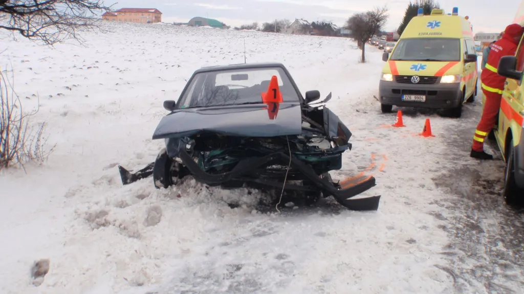 Nehoda u Bystřice pod Hostýnem