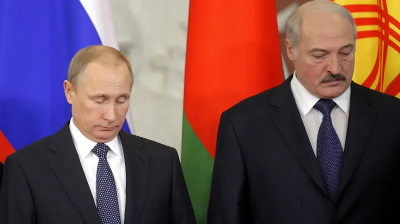 Vladimir Putin a Alexander Lukašenko