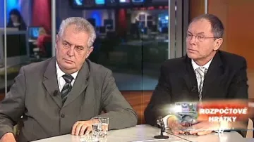 Miloš Zeman a Jan Švejnar